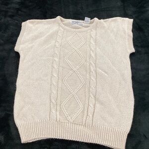 Spinning Tops by Zack, sweater, size medium, cap sleeve, vintage, 1980’s